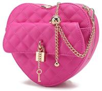 lola mae Heart Shaped Crossbody Herzförmige Schultertasche Love Lock Key