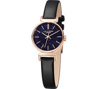 Lola Rose Damenuhr mit Lapislazuli-Zifferblatt & Lederarmband - Minimalistische Quarzuhr mit 316L Edelstahlgehäuse für schmale Handgelenke (24mm, 30m wassergeschützt)