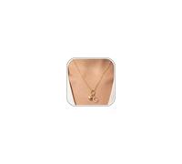 LOLIAS Gold Herz Kette mit Buchstaben Damen, 18K Vergoldete Edelstahl Initialen Kette G mit Zirkonia Anhänger, Schmuck Geschenk für Frauen Teenager Mädchen und Freundin