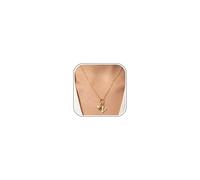 LOLIAS Gold Herz Kette mit Buchstaben Damen, 18K Vergoldete Edelstahl Initialen Kette V mit Zirkonia Anhänger, Schmuck Geschenk für Frauen Teenager Mädchen und Freundin