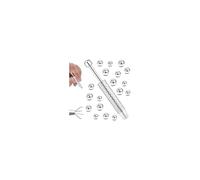 LOLIAS Piercing Kugeln Aufdreher 1,6mm Edelstahl Piercing Set Selber Stechen für Ohr Nase Lippe Bauchnabel Augenbrauen Bauchnabelpiercing Ohrpiercing Zungenpiercing Piercing Zange für Kugel 3/4/5mm