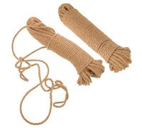 LOLIPPYY 2 Rollen Natur Juteschnur 4mm 20m Handgewebtes Bruchfestes Hanfseil für Garten Basteln und Geschenkverpackung