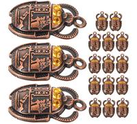 LOLIPPYY Legierung Anhänger 20 Stück Ägyptischer Skarabäus 26X16mm für Käferschmuck Selbstgemacht Schmuckaccessoires Armbänder Fußkettchen und Handy Anhänger