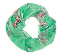 Lolus Accessoires Damen Loop Rundschal Hals-Tuch dünn, leicht und weich in verschiedenen Farben und Muster Schal (Hermine M100)