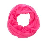 Lolus Damen Loop Rundschal Hals-Tuch in verschiedenen Farben und Blumen Muster Accessoires Schal (U6 pink)