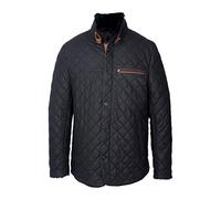 Lolus Gesteppte Herren Lammfelljacke Steppjacke aus Lammfell - Leno Lammfell in schwarz braun (58, Schwarz Braun)