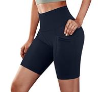 Lomelomme Yogahose Damen Radlershorts Radler High Waist Tights Leggings Hose Running Herbst Yogahose Hosen Kurze Knielange Teveoshorts Sportshort Radlerhosen
