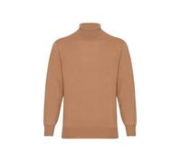 Lona Scott Herren Kaschmir Pullover mit Rollkragen, Beige, L