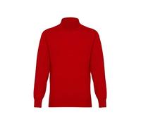 Lona Scott Herren Kaschmir Pullover mit Rollkragen, Rot, M