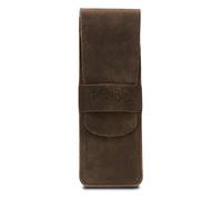 Londo Echtleder Federmäppchen - Bleistift Beutel, Schlampermäppchen, Pencil Case, Schulmäppchen, Stiftetasche, Schlampermäppchen