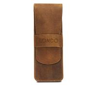 Londo Echtleder Pen- und Bleistift Etui mit Umschlag - Stiftemäppchen, Schreibwaren Tasche für Büro & Reise