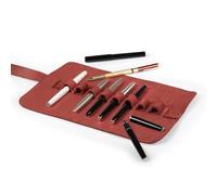 Londo Echtleder Stifterolle, Federmäppchen - Elegante Roll-up Stifterolle, Bleistift Wrap, Mäppchen, Stift Organizer, Bleistiftkasten