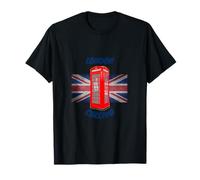 London Calling Union Jack UK Tee mit roter Telefonzelle T-Shirt