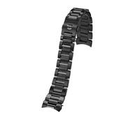 London Craftwork Edelstahl-Uhrenarmband, 22 mm, 24 mm, für Tag Heuer Carrera CBN2A1D WAY201S F1 Monaco Serie, Silber/Schwarz, 24mm, Edelstahl, Kein Edelstein