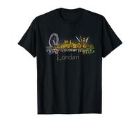 London Night England Reise-Souvenir Stadt Wahrzeichen Geschenk T-Shirt