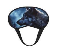 Lonely Wolf Schlafmaske für Seitenschläfer, lichtblockierende Nachtmasken zum Schlafen, Augenmaske für Damen und Herren, Augenabdeckung, weicher, bequemer Augenschatten für Reisen, Nickerchen