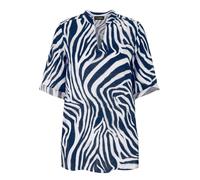 Long-Bluse 3/4-Arm Doris Streich blau 40
