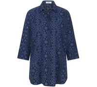 Long-Bluse 3/4-Arm Peter Hahn blau 44