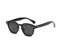 Long Keeper Retro Runde Sonnenbrille - Vintage Sonnenbrille Rund Herren Damen Klassische Unisex Stil Retro Johnny Depp Brille mit Uv400 Schutz