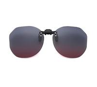 Long Keeper Sonnenbrillen Aufsatz Brille Damen Herren Clip On Sonnenbrille Polarisiert für Brille Runde Sonnenbrille Zum Aufstecken mit UV Schutz