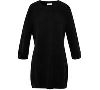Long-Pullover aus Schurwolle und Kaschmir Peter Hahn schwarz 42/44
