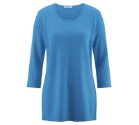 Long-Pullover Kaschmir Peter Hahn blau 42