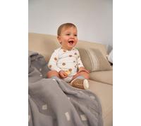 Long Sleeve Body GOTS Big Dots milky, - 74/80, 7-12 months, american neckline