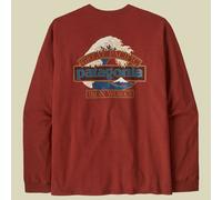 Patagonia - L/S Great Waves Responsibili-Tee - Longsleeve, Gr. S, rot (RustyRed)