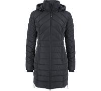 Steppjacke BONPRIX "Winterjacke", Damen, Gr. 46, schwarz, Web, Obermaterial: 100% Polyester. Futter: 100% Polyester. Füllung: 100% Polyester, kontrastfarbene Details, unifarben, regular fit ca. Mitte