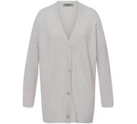Long-Strickjacke aus 100% Kaschmir Peter Hahn grau 38/40
