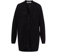 Long-Strickjacke aus 100% Kaschmir Peter Hahn schwarz 42/44