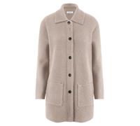 Long-Strickjacke aus Schurwolle und Kaschmir Peter Hahn beige 36