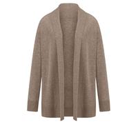 Long-Strickjacke aus Schurwolle und Kaschmir Peter Hahn beige 38