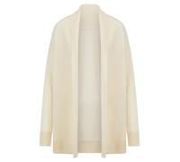 Long-Strickjacke aus Schurwolle und Kaschmir Peter Hahn weiss 44