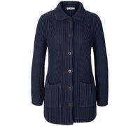 Long-Strickjacke Peter Hahn blau 38