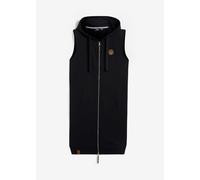 Long-Sweatweste mit Kapuze aus Baumwoll-Mix 48/50 (XL)