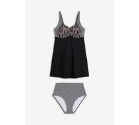 Long-Tankini (2-tlg. Set) mit Highwaist-Bikinihose 40