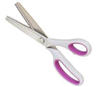 Long Ying Zackenschere für Stoff, Weicher Griff, Geeignet für Rechts- und Linkshänder,Sawtooth 5mm