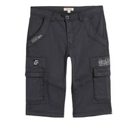 Longbermudas BONPRIX, Herren, Gr. 64, N-Gr, schwarz bedruckt, Web, Obermaterial: 97% Baumwolle, 3% Elasthan, regular fit, Hosen, aus leichter Baumwollqualität, mit Elasthan-Anteil, regular fit (347985