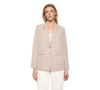 Longblazer BETTY BARCLAY "Damen mit Reverskragen", Damen, Gr. 36, grau beige, Obermaterial: 96% Polyester, 4% Elasthan. Futter: 100% Polyester, lässig geschnitten normal, Blazer Longblazer (84390021-3