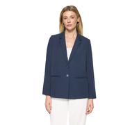 Longblazer BETTY BARCLAY "Damen mit Reverskragen", Damen, Gr. 44, dunkelblau, Obermaterial: 96% Polyester, 4% Elasthan. Futter: 100% Polyester, lässig geschnitten normal, Blazer Longblazer (51539428-4