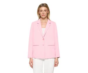 Longblazer BETTY BARCLAY "Damen mit Reverskragen", Damen, Gr. 46, pink dolphin, Obermaterial: 96% Polyester, 4% Elasthan. Futter: 100% Polyester, lässig geschnitten normal, Blazer Longblazer (15181515