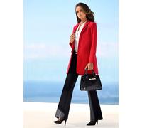 Longblazer HEINE "Longblazer", Damen, Gr. 40, rot, 95% Polyester, 5% Elasthan, Blazer Longblazer (90116927-40) rot