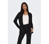 Longblazer JDY "JDYLOUISVILLE CATIA L/S BLAZER JRS NOOS", Damen, Gr. XS, schwarz, Web, Obermaterial: 95% Polyester, 5% Elasthan, unifarben, regular fit, V-Ausschnitt, Blazer Longblazer (82471662-XS)