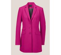 Longblazer MADELEINE "Gehrock Longblazer", Damen, Gr. 36, pink (magenta), Obermaterial: 49% Polyester PES. 42% Viskose CV. 9% Elasthan EL., Modern, normal, Blazer Longblazer (88296122-36) magenta