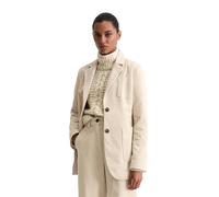 Longblazer MARC O'POLO "aus reiner Organic Cotton", Damen, Gr. 34, beige (light oat), Cord, Obermaterial: 100% Baumwolle. Futter: 95% Polyester, 5% Elasthan, unifarben, slim fit, Blazer Longblazer (20