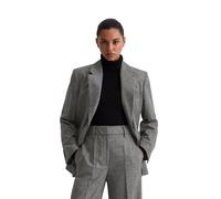 Longblazer MARC O'POLO "aus Schurwolle-Mix", Damen, Gr. 42, schwarz, Tweed, Obermaterial: 60% Wolle (Schafwolle), 35% Polyester, 5% Polyamid, unifarben, relaxed fit normal, Blazer Longblazer (42368762