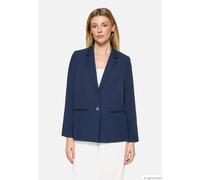 Longblazer BETTY BARCLAY "Damen mit Reverskragen", Damen, Gr. 38, dunkelblau, Obermaterial: 96% Polyester, 4% Elasthan. Futter: 100% Polyester, lässig geschnitten normal, Blazer Longblazer (51539428-3