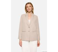Longblazer BETTY BARCLAY "Damen mit Reverskragen", Damen, Gr. 40, grau beige, Obermaterial: 96% Polyester, 4% Elasthan. Futter: 100% Polyester, lässig geschnitten normal, Blazer Longblazer (84390021-4