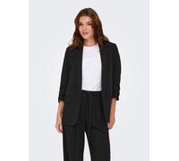 Longblazer ONLY "ONLEVI LIFE 3/4 LOOSE BLAZER CC TLR", Damen, Gr. 36, schwarz, Obermaterial: 95% Polyester, 5% Elasthan, unifarben, loose fit, Blazer Longblazer (53038469-36) schwarz